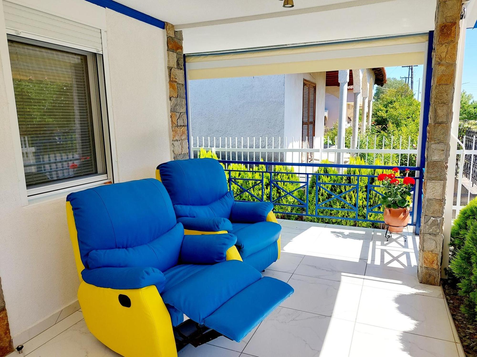 Villa Blue House Nea Kallikrateia Exteriér fotografie
